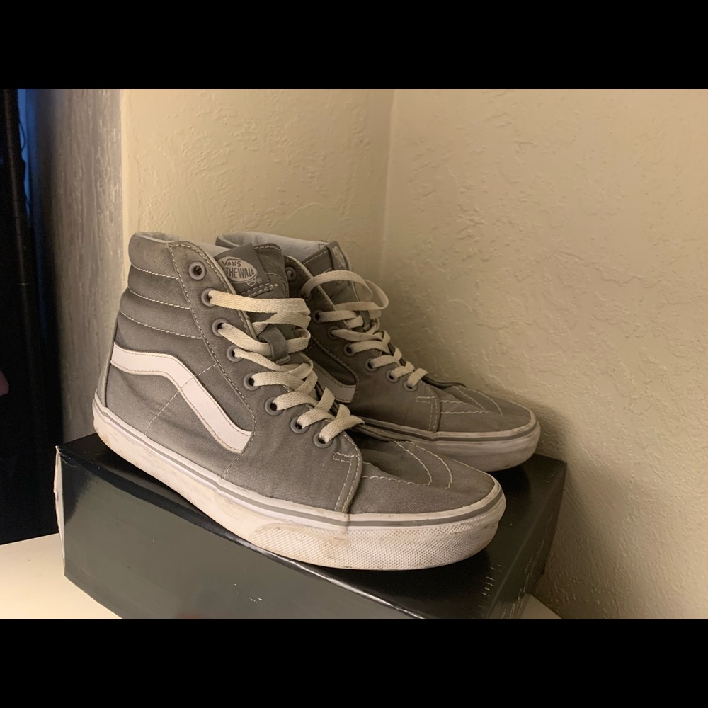 Gray Hightop Vans (gently used)